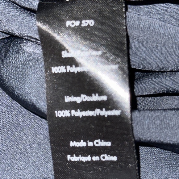 Elizabeth & James Navy Blue Pleated Midi Dress - Picture 11 of 11